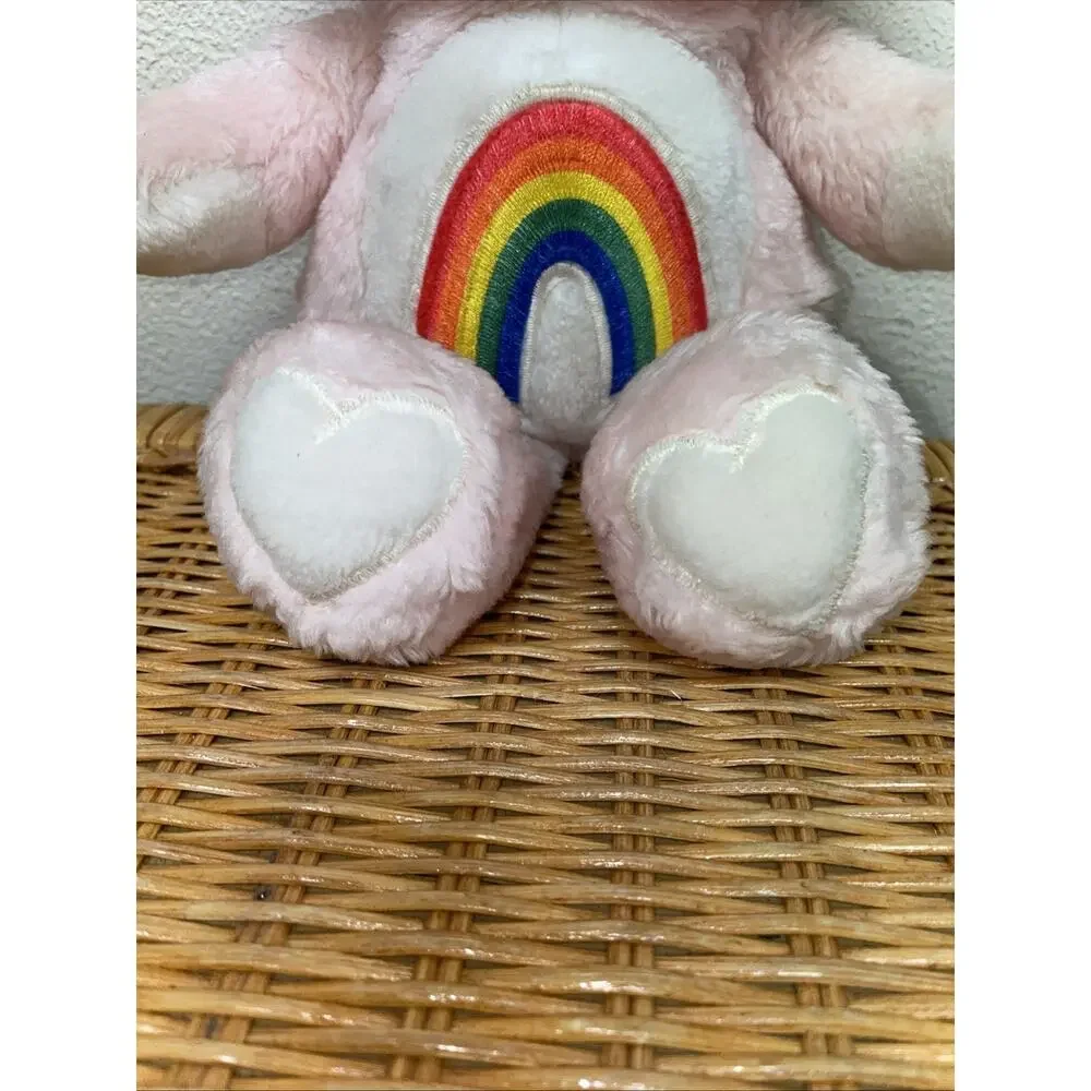 Vintage Care Bear Original 1983 Kenner Pink Cheer Bear Rainbow Plush Stuffed 13